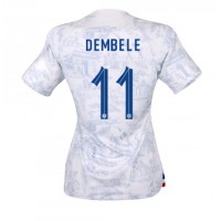 Francúzsko Ousmane Dembele #11 Vonkajší Ženy futbalový dres MS 2022 Krátky Rukáv